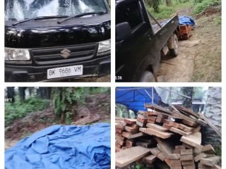 Kinerja Reskrim Polres Dumai Dipertanyakan: Terkait Barang Bukti (BB) Dua Unit Mobil Muatan" Diduga Asli Kayu ILegal